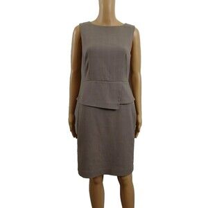 Ann Taylor Peplum Dress Women's Size 2 Business Office Career Casual Above Knee